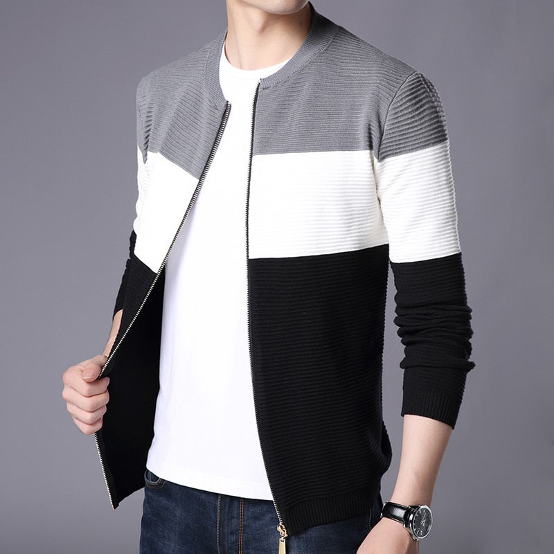 Men New Cardigan Jumper Sweater