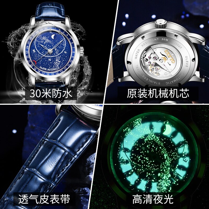 OLEVS Galaxy Automatic Watches