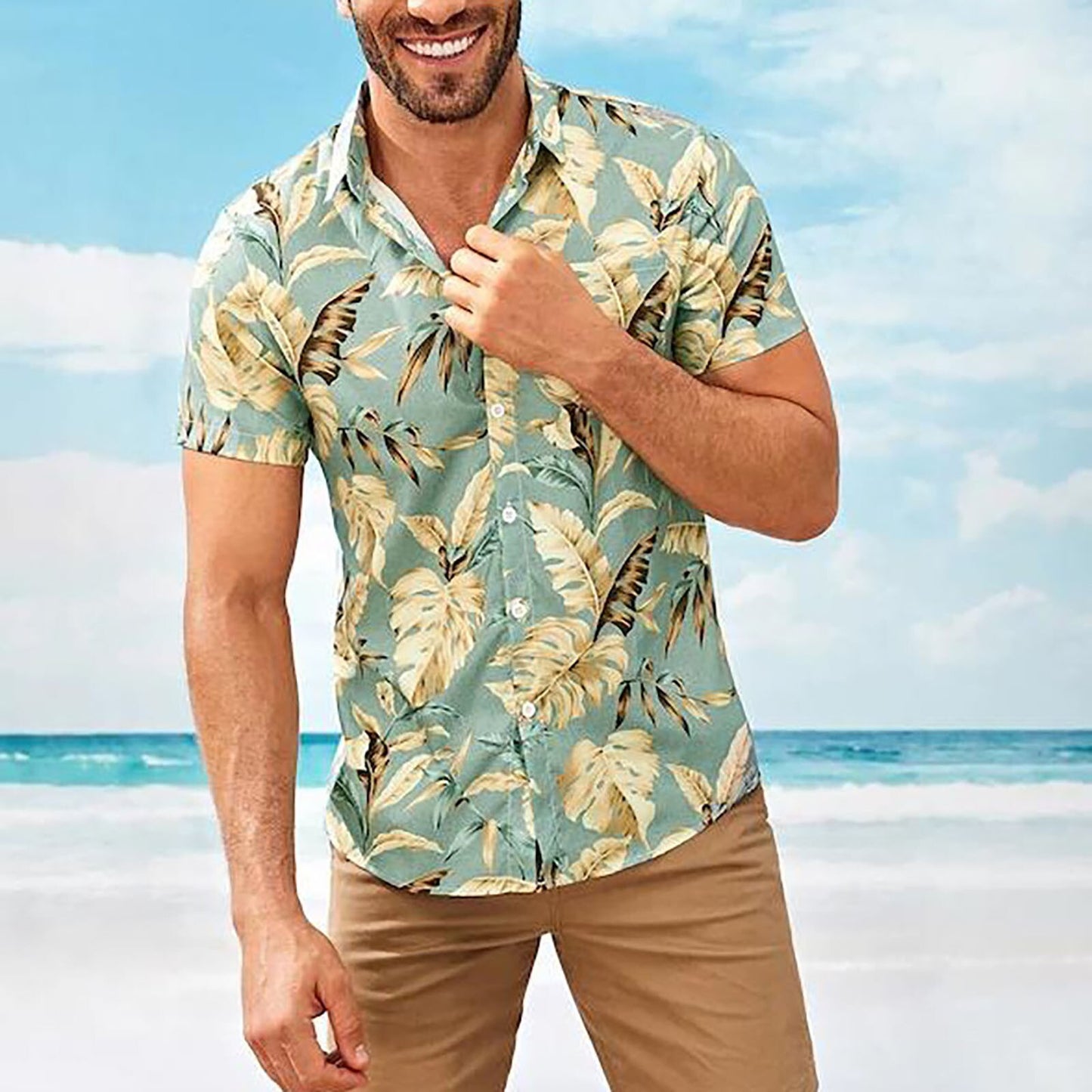 Mens Summer Hawaiian Shirt