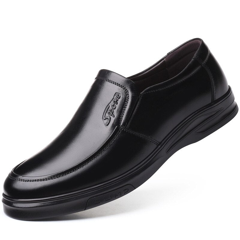 Genuine Leather Men Slip-on Loafers