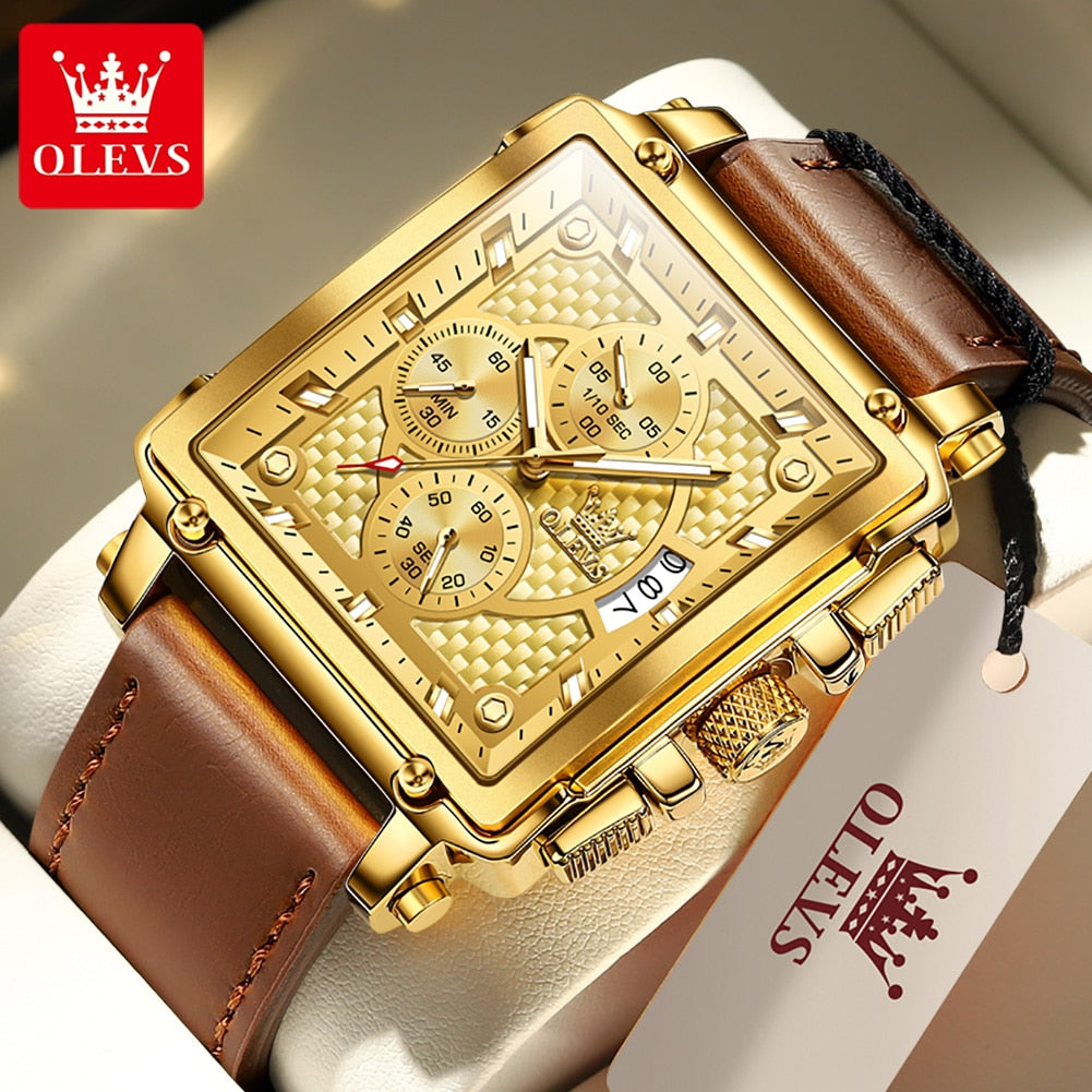 OLEVS Square Quartz Wrist Watch