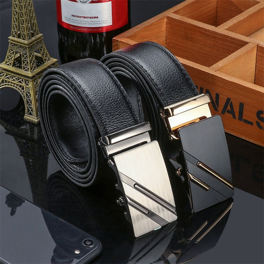 Men's High Quality Luxury Business Automatic Buckle Belt