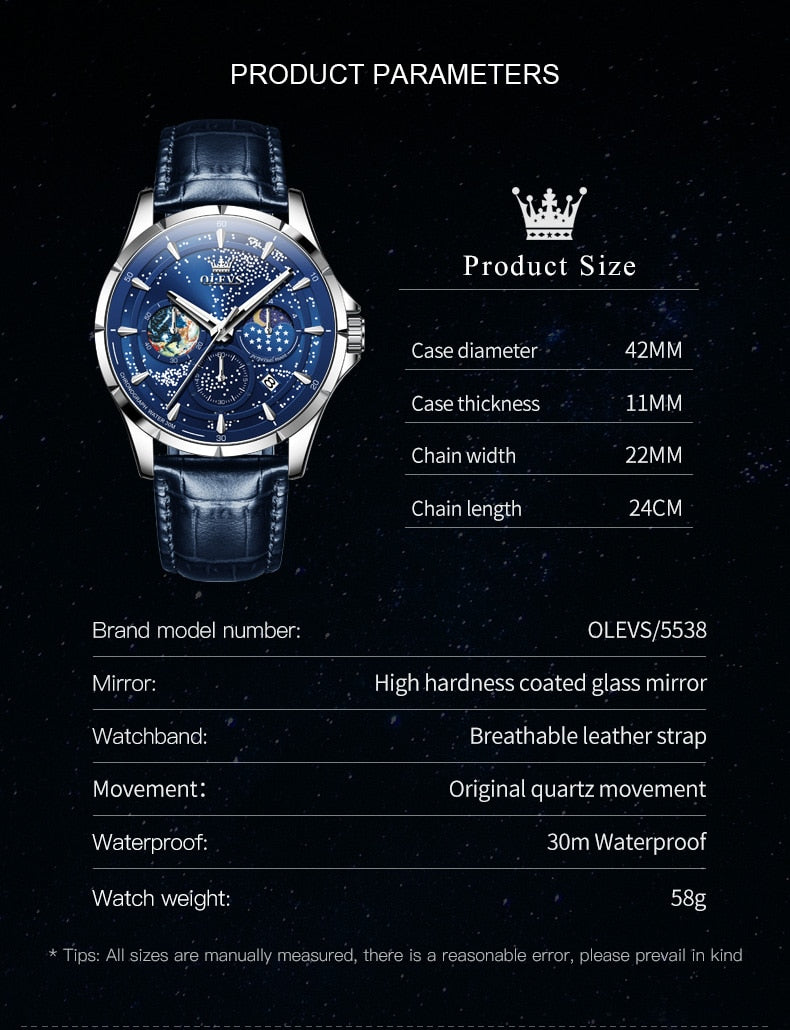 OLEVS  Starry Sky Wrist Watch